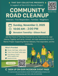 That Day Company | Community Road Cleanup – Gibson Road, Bensalem
