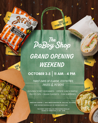 The PoBoy Shop Grand Opening Weekend Celebration