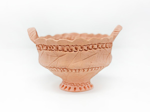 Art For Two: Small Planter with Natural Impressions