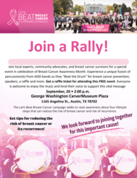 'Let's Beat Breast Cancer' Rally