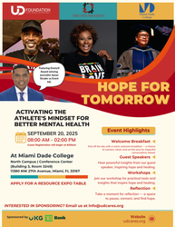 Udonis Haslem Foundation and DRT Brain Love Foundation Present Hope for Tomorrow on September 20th