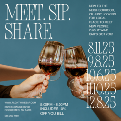 Meet. Sip. Share at Flight Wine Bar