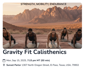 Gravity Fit Calisthenics Class
