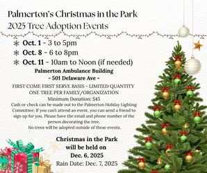 Palmerton Christmas in the Park Tree Adoption