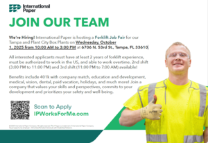 International Paper Forklift Job Fair