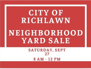 City of Richlawn Neighborhood Yard Sale