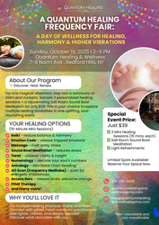 A Quantum Healing Frequency Fair: A Day of Wellness for Healing, Harmony & Higher Vibrations