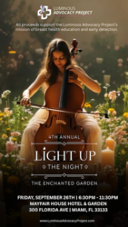 4th Annual Light Up the Night: “The Enchanted Garden” to Benefit The Luminous Advocacy Project