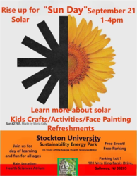 Stockton University Solar Sustainability Day for parents and kids