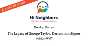Hi Neighbors Speakers Program