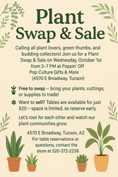 Plant Swap & Sale @ Poppin' Off