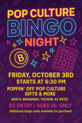 Pop Culture Bingo @ Poppin' Off