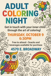 Adult Coloring Night @ Poppin' Off