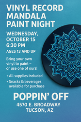 Paint Night - Vinyl Record Mandalas @ Poppin' Off