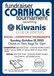 Kiwanis Club of Winters Fundraiser Cornhole Tournament