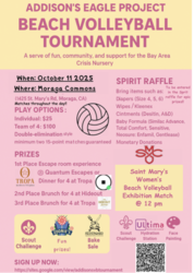 Addison Van Veen's Eagle Project - Beach Volleyball Tournament benefitting BACN