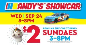 Start your engines and head to Andy's for a Race Day Celebration like no other!