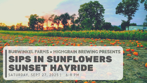 Sips in Sunflowers Sunset Hayride, Saturday, September 27th, 2025