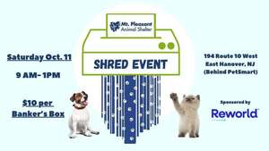 Mt Pleasant Animal Shelter's Fall Shred Event