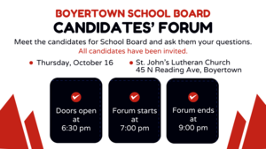 Boyertown School Board Candidates' Forum