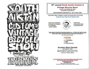 16th Annual South Austin Custom & Vintage Bicycle Show