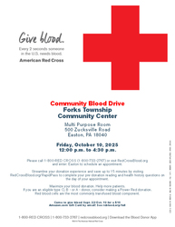 Forks Township Community Blood Drive