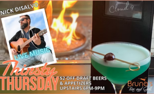 Thirsty Thursday with Live Music from Nick Disalvo