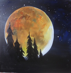 Paint and Sip art class in South Lake Union Seattle October 2025 by Artvana