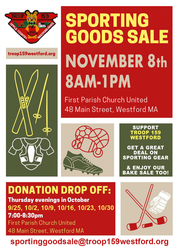 Troop 159 Westford Sporting Good Sale
