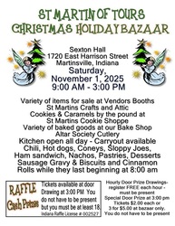 ST MARTIN OF TOURS CHRISTMAS HOLIDAY BAZAAR