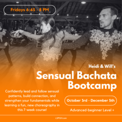 Sensual Bachata Bootcamp!