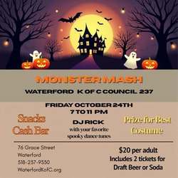 MonsterMash Halloween Party at Waterford Knights of Columbus