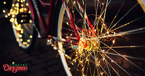 Country Christmas Bikes and Lights
