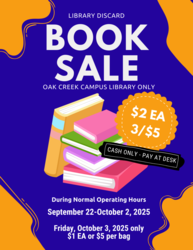 Library Used Book Sale: MATC Oak Creek Library