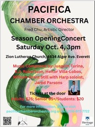 Pacifica Chamber Orchestra Opening Concert