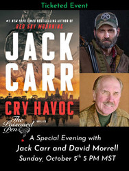 Live Offsite Ticketed Book Launch Jack Carr and David Morrell in conversation