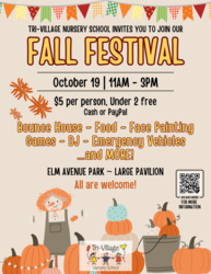 Tri-Village Nursery School Fall Festival for All!