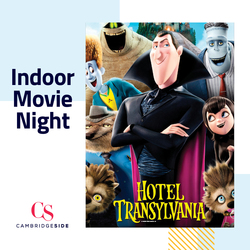 FREE Indoor Movie Night at CambridgeSide featuring Hotel Transylvania