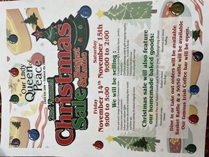 Our Lady Queen of Peace Church 2nd Annual Christmas Sale & Basket Sale