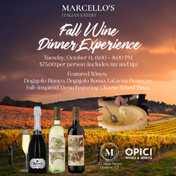 Marcello’s Italian Eatery – Fall Wine Dinner