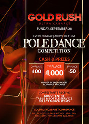 Gold Rush Pole Dancing Competition Every Sunday
