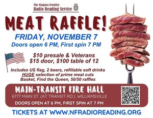 Meat Raffle Benefiting Niagara Frontier Radio Reading Service