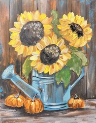 "Water Can & Sunflowers" In-Studio Paint Party!