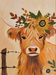 "Honey the Highlander" In-Studio Paint Party!