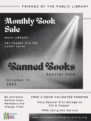 Friends of the Library Monthly Sale - Banned Books Special
