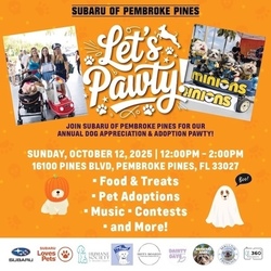 Subaru of Pembroke Pines to Host Dog Appreciation “Pawty” and Pet Adoption Event