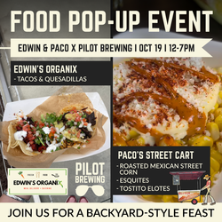 Food Pop-Up  Edwin's Organix & Paco's Street Cart