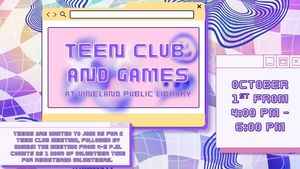 Teen Club and Games at the Vineland Public Library