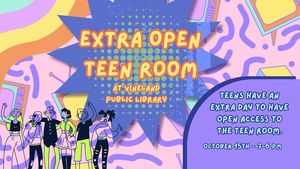 Extra Open Teen Room at the Vineland Public Library