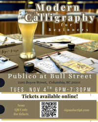 Modern Calligraphy for Beginners at Publico at Bull Street